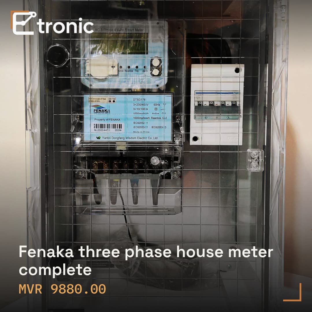 Fenaka three phase house meter complete