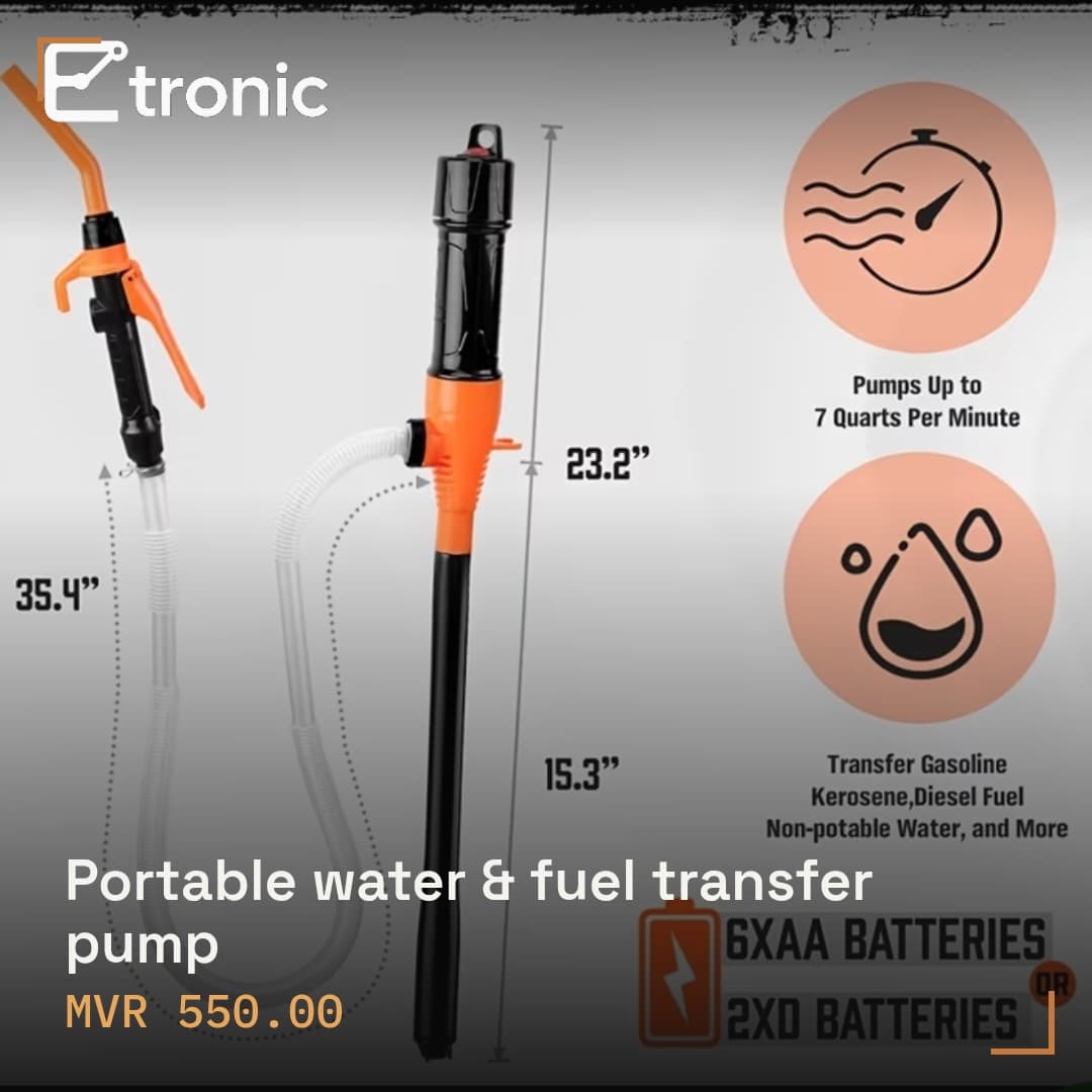 Portable water & fuel transfer pump